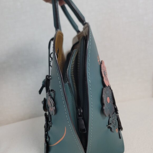 COACH DAKOTAH SATCHEL TEA ROSE in TURQUOISE - Picture 12 of 14